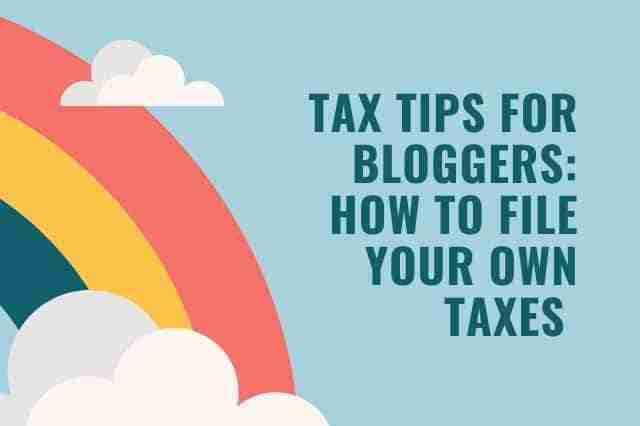 tax tips for bloggers