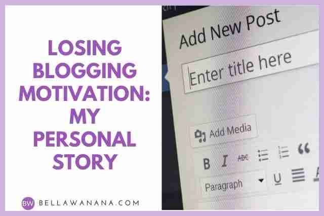 Losing blogging momentum